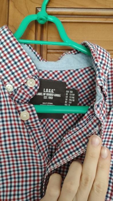 Koszula w kratę H&M 164