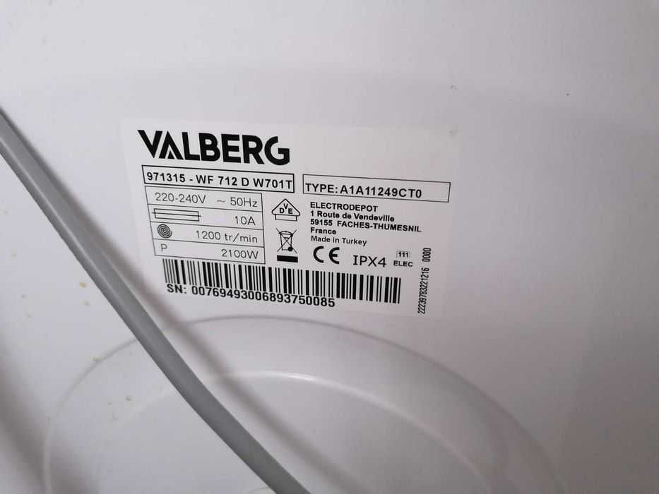 Máquina de lavar roupa 7kg usada 6 vezes