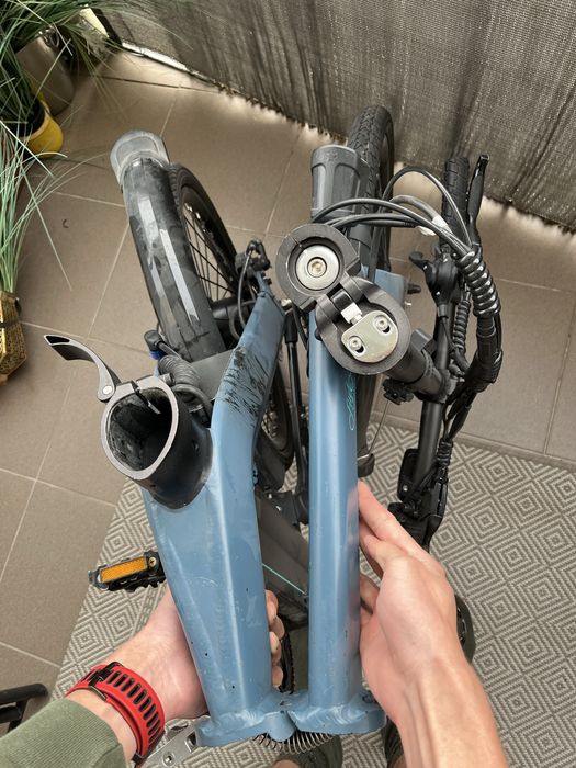 Rower elektryczny fido d11 miejski składak kompaktowy szybki ladowarka