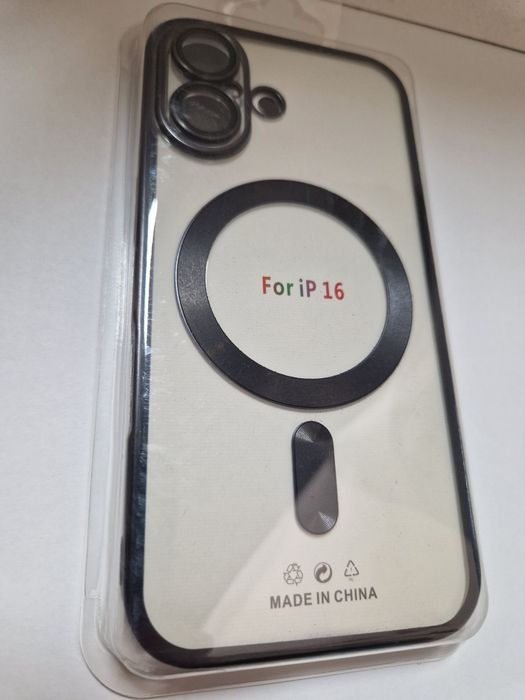 Metallic Magsafe Case do Iphone 16 Czarny