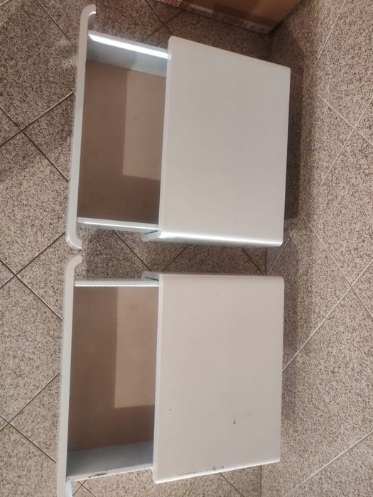 Mesas cabeceira Branco brilhante