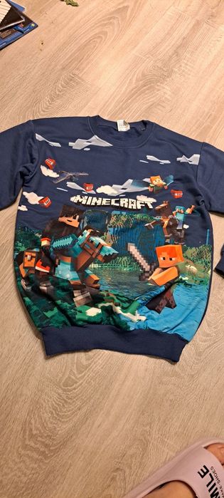 Bluza minecraft dla fana   134/140 nowa