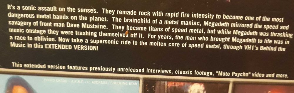 Megadeth - Behind the Music - DVD - portes incluídos