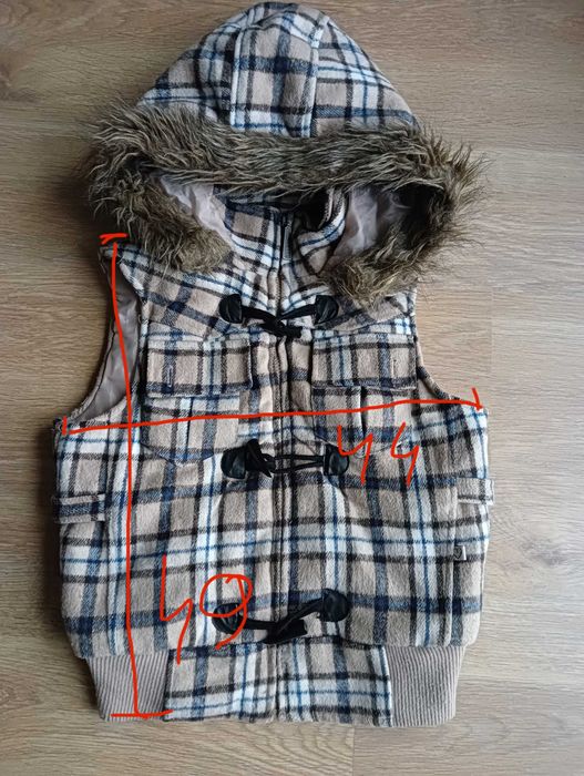 Kamizelka, ocieplana Unionbay S kratka jak Burberry