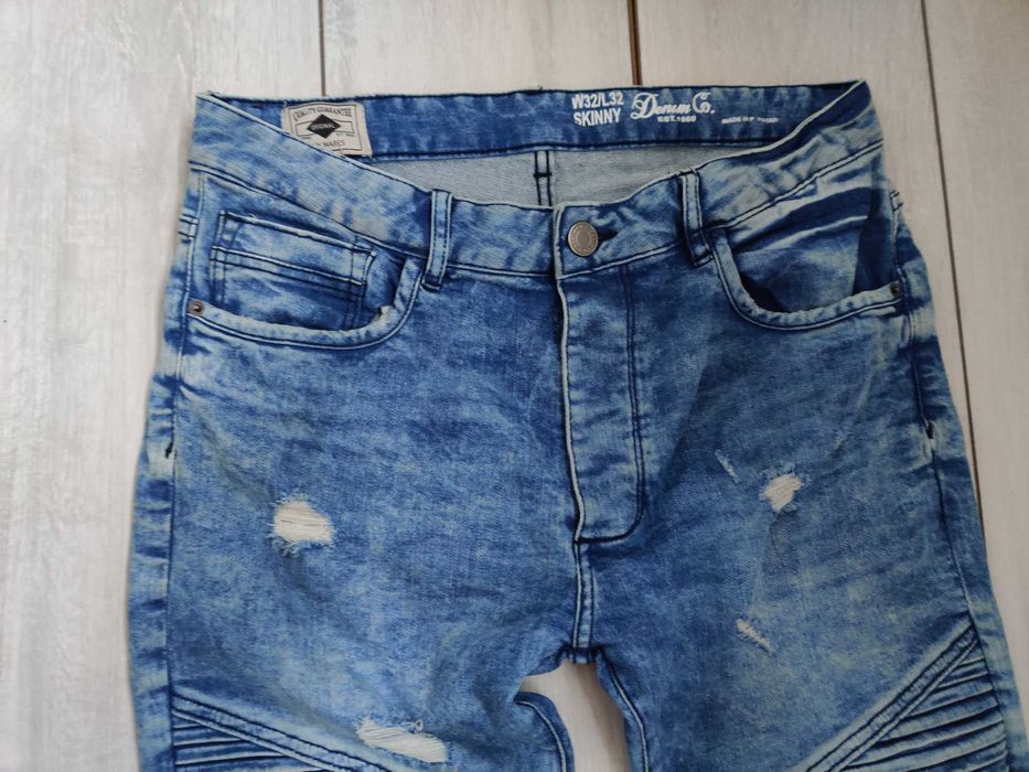 Чоловічі якісні стрейчеві мотоджинси без захисту пояс 42-43 см W32