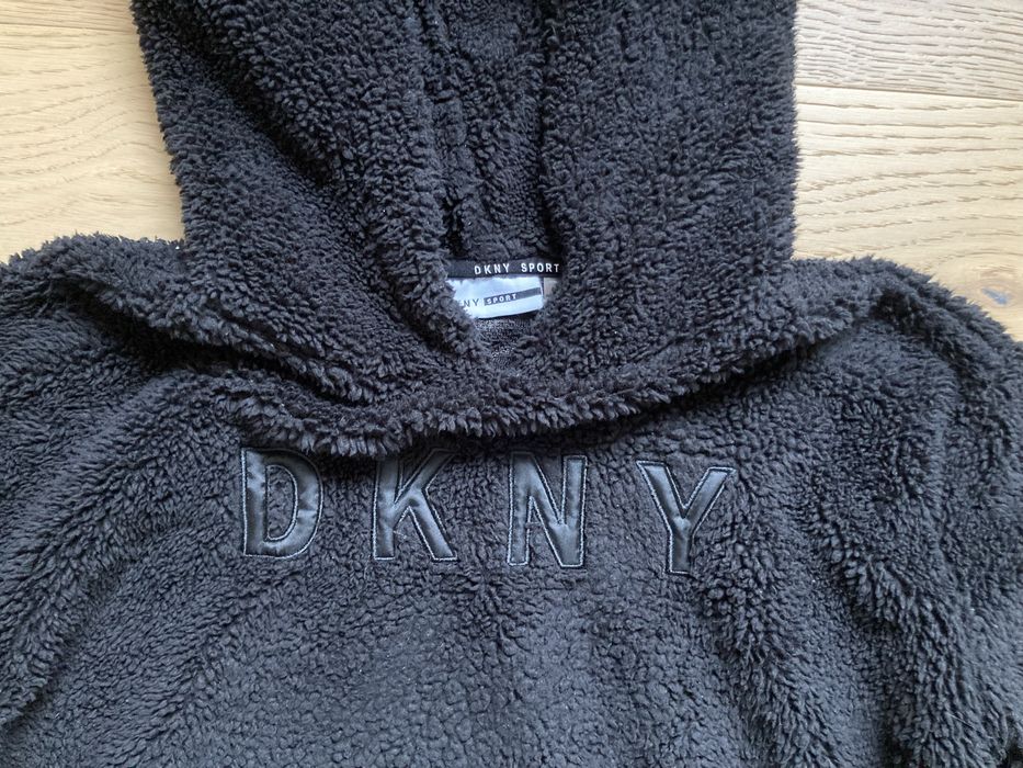 Bluza z kapturem pluszowa czarna OKNY Sport r. XS