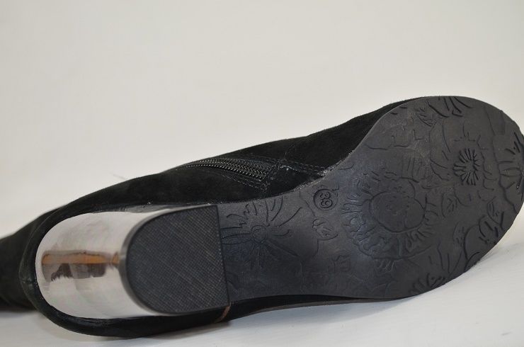 ZIGN KOZAKI DAMSKIE 100 % skora naturalna czarne 39