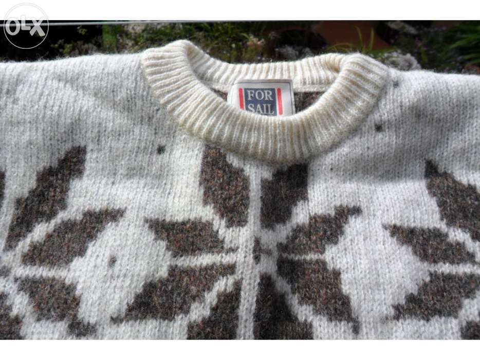 camisola de lã estampado (para homem)