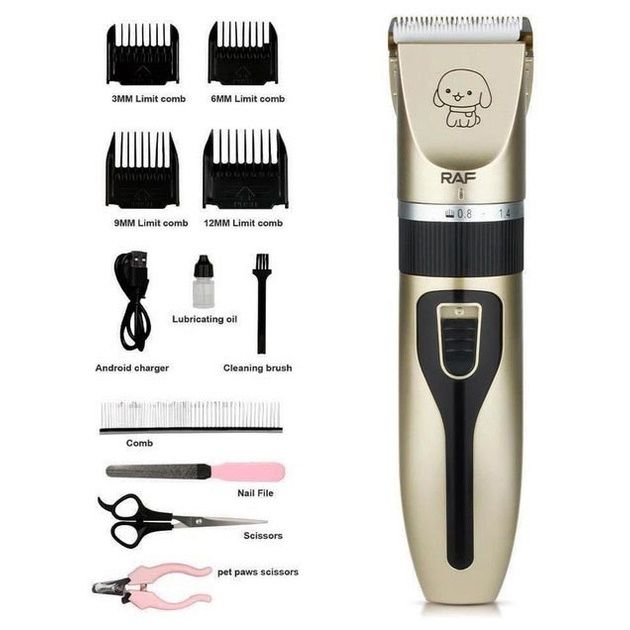 Машинка для стрижки собак і котів триммер машинки для грумінгу RAF R.4