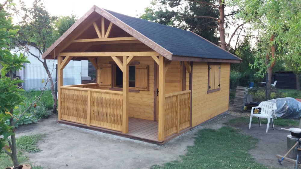 Drewniany domek, domek ogrodowy, mobilny, modułowy, altana działkowa