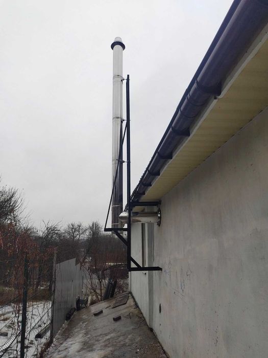 Монтаж; димохід, камін будь-якої складності з водян.,повітр. опаленням