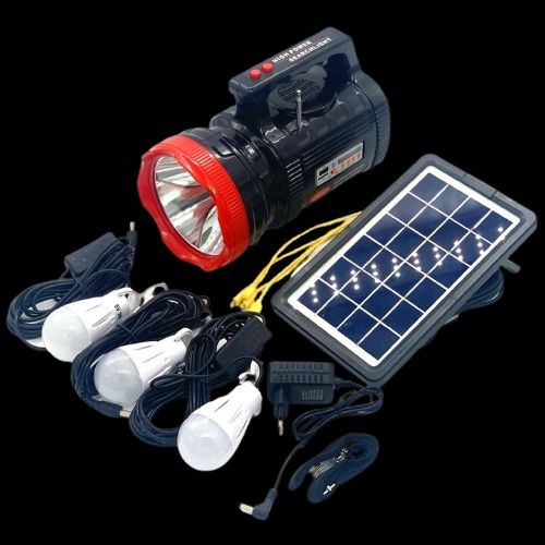 Ліхтарик  Everton RT-906BT із сонячною панеллю Радіо Bluetooth