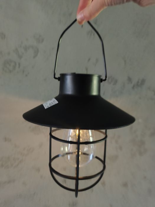 Lampiony solarne 2szt czarne