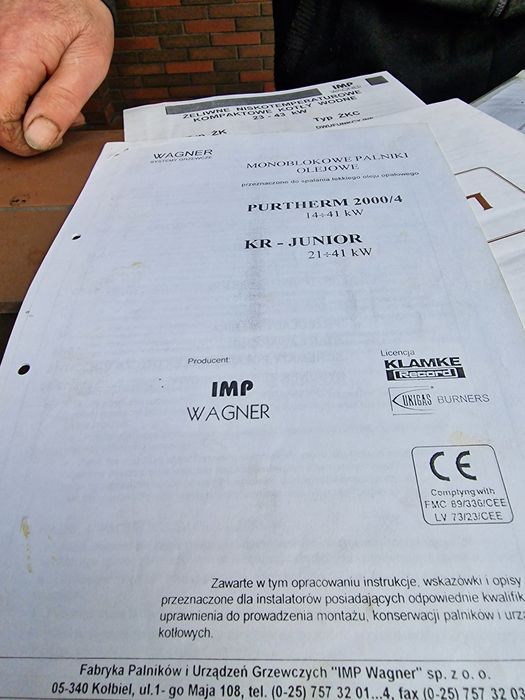 Piec olejowy IMP Wagner