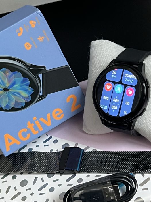 Smartwatch Active 2 – nowy z funkcją rozmów + stalowy pasek