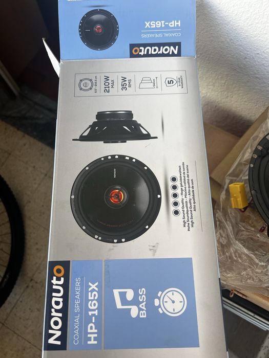 Pack colunas e autoradio sony
