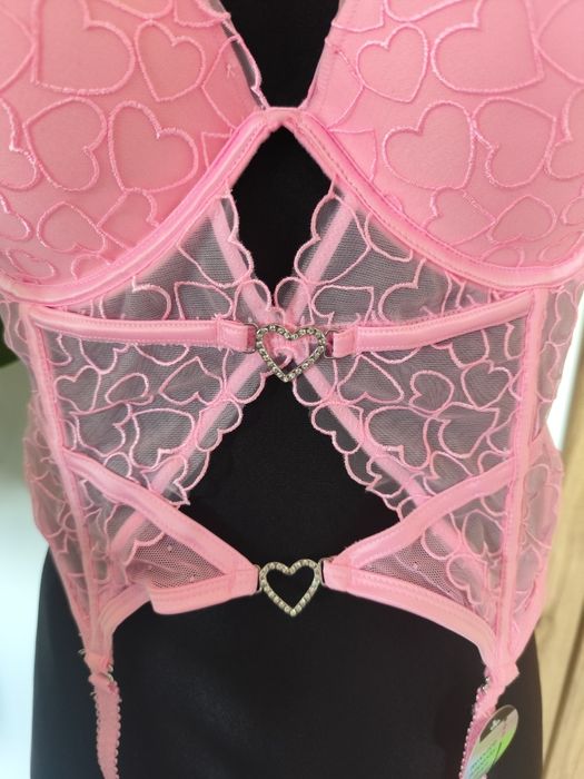 Gorset z pasem do pończoch  85C