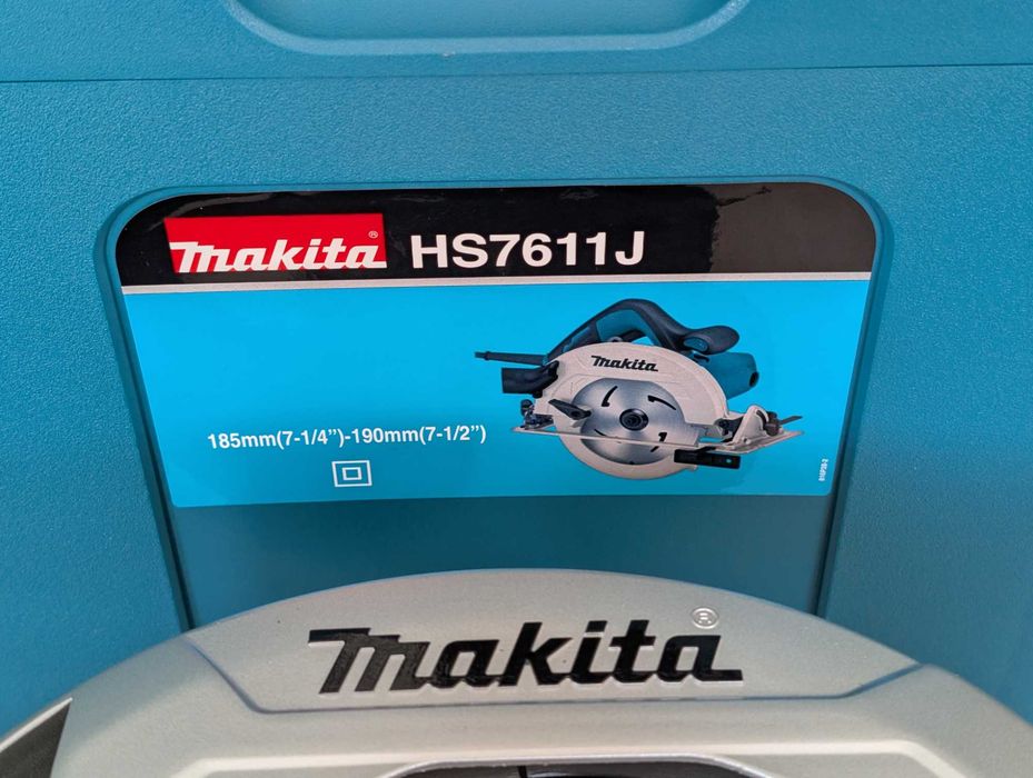 Makita HS7611J pilarka ręczna 1600W 185 mm + walizka, nowa