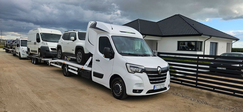 Transport Pojazdów Holowanie Pomoc Drogowa Lubasz Polska Europa