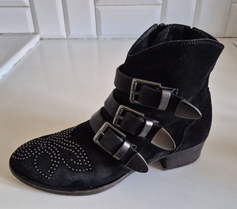 KENNEL & SCHMENGER roz. 38 skóra naturalna w całości botki premium