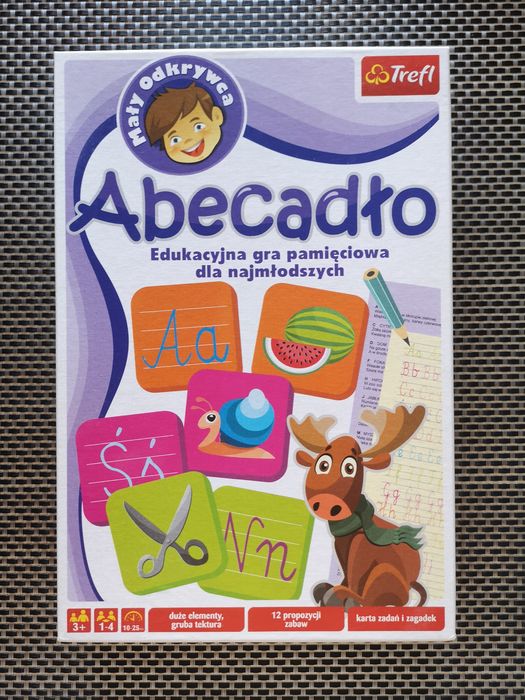 (T) Abecadło Edukacyjna Gra Pamięciowa dla Najmłodszych Trefl