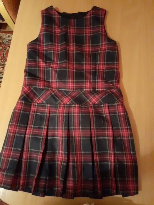 сарафан бордо школьный