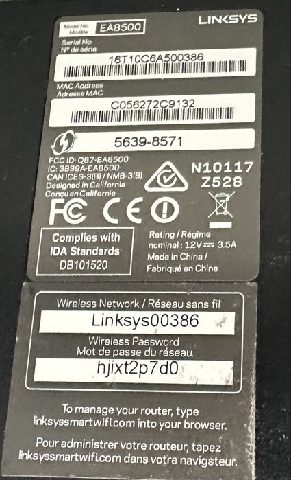 Роутер Linksys EA8500