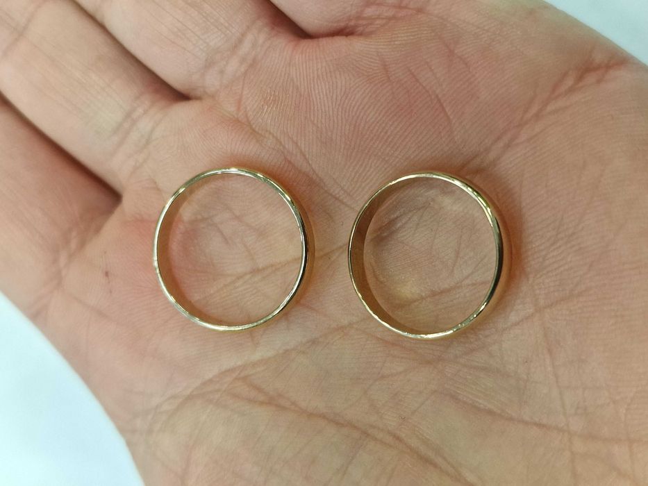 Złote obrączki/ Warmet/ WWJ/ 585/ 2.67 gram/ 2.16 gram/ R15/ R18