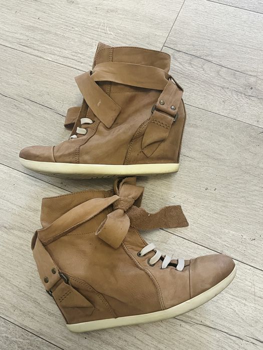 Buty botki jesienne wiosenne skórzane 37