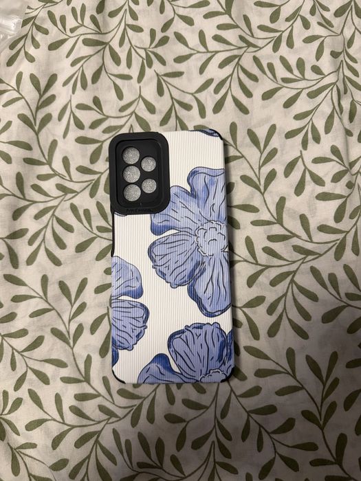 Capa de Proteção para Samsung Galaxy A13 4G – Padrão Floral Azul