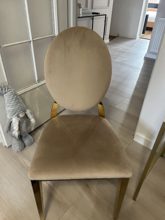 Krzesło złote glamour