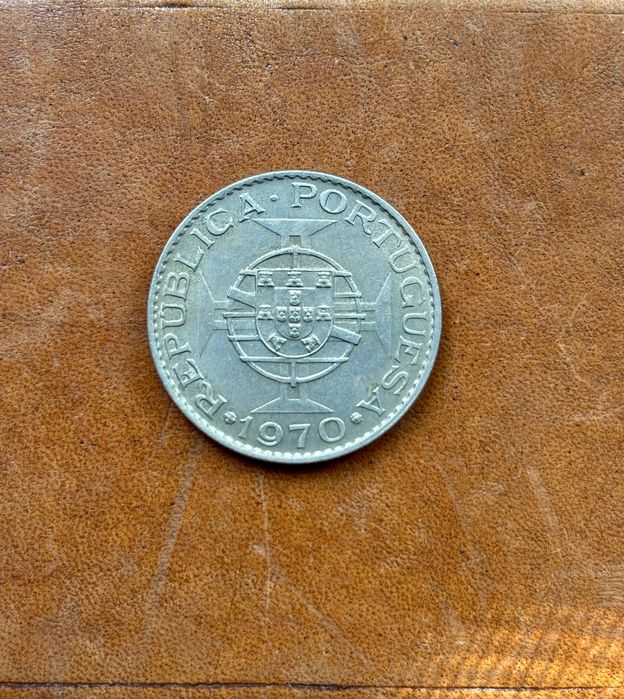 Moeda de 10 Dez Escudos Colónia de Timor República de Portugal 1970