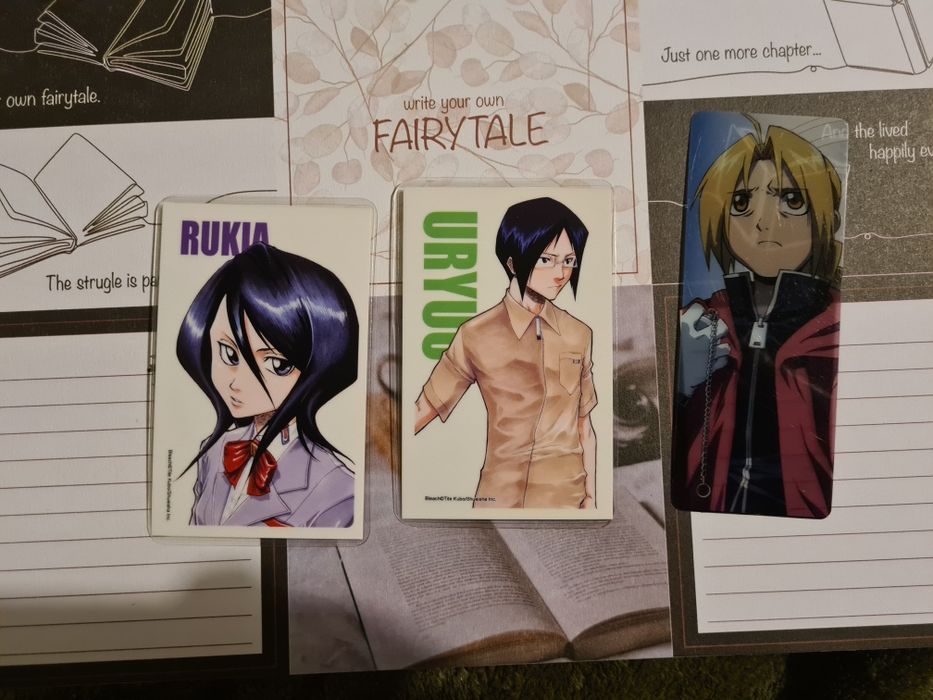 Laminowane karty z preorderu Mangi Bleach wydawnictwo JPF