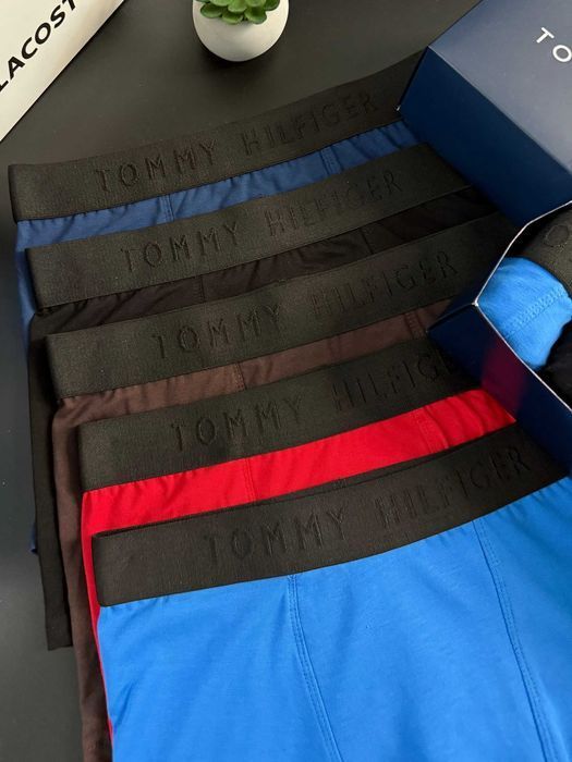 Чоловічі труси Tommy Hilfiger 3D. Мужские боксеры с черной резинкой