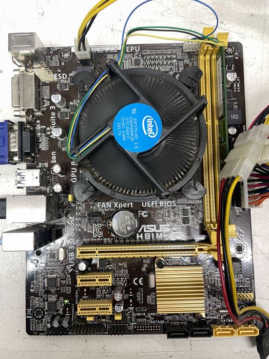 Материнская плата s1150 asus h81m-k, Core i5-4460, 8Гб RAM