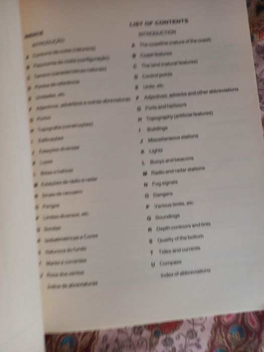 Símbolos e Abreviaturas Usados nas Cartas Náuticas Portuguesas