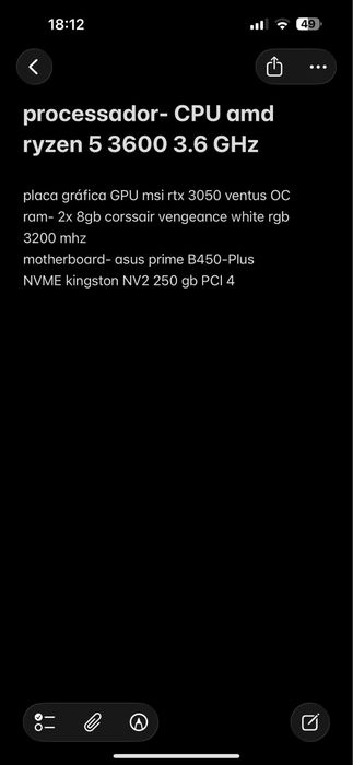 PC Gamer Ryzen 5 rtx 3050