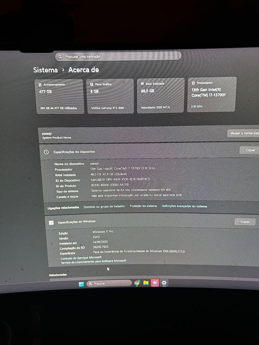 Pc gaming Rtx 4060 i7 13700 +2 monitores