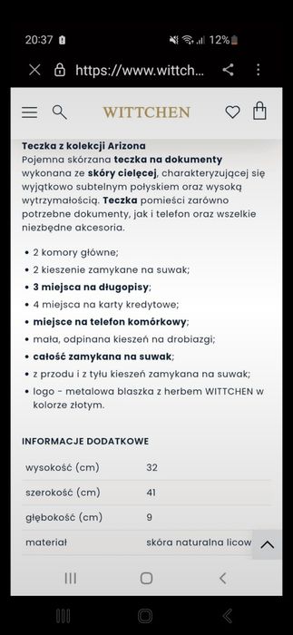 Nowa aktówka firmy WITCHEN