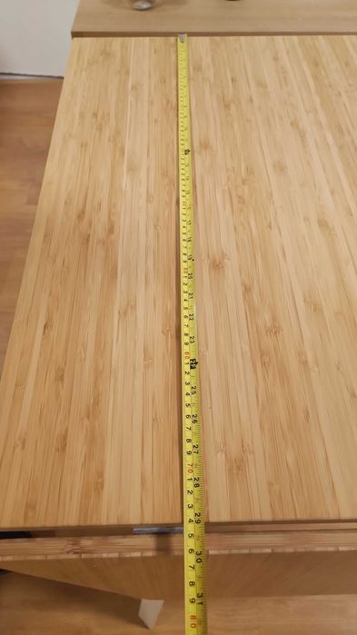 Mesa extensível IKEA bambu
