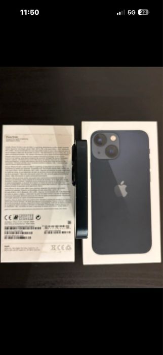 iPhone 13 mini,  128 GB, Azul Meia-Noite.