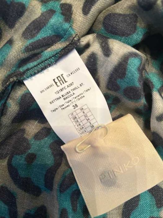 Piękna bluzeczka Pinko -śliczny print pantery  r.38