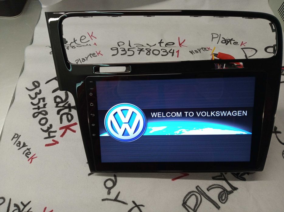 Rádio GOLF 7 - Android 13 – 2 DIN GPS WIFI - Novo Garantia PRETO