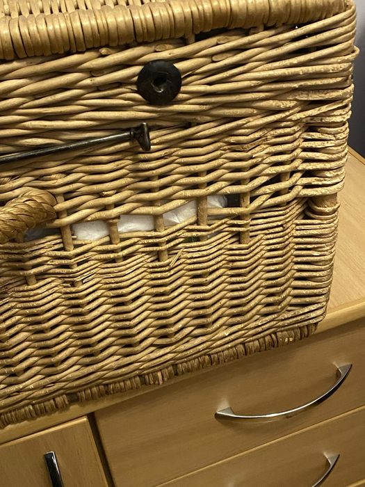 Соломʼяна скриня кошик корзина для білизни