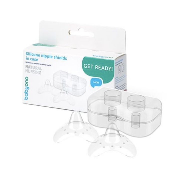 Силіконові накладки на груди BabyOno "Natural Nursing" (S) 2 шт.