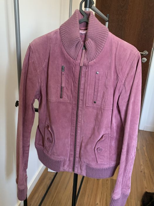 Casaco rosa pele pessego