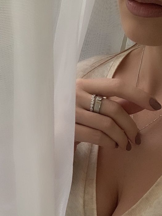 Колечко, перстень Esprit, Thomas Sabo, позолота р. 18/17