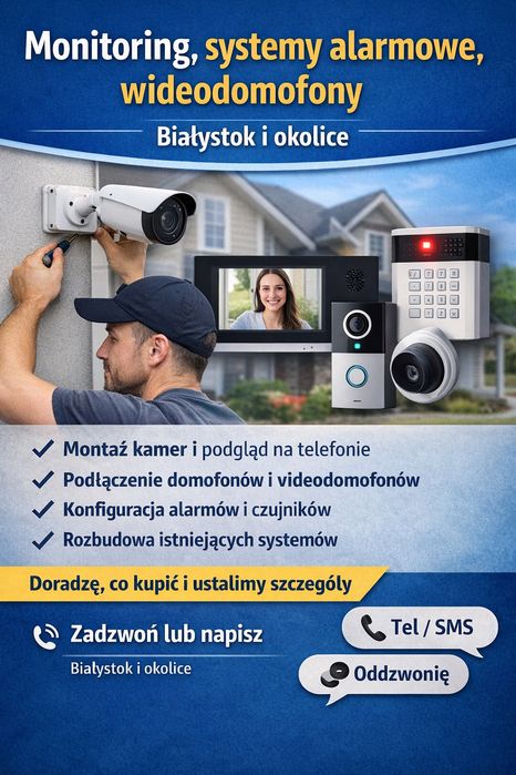 Rejestrator IP Monitoring, systemy alarmowe, wideodomofony.