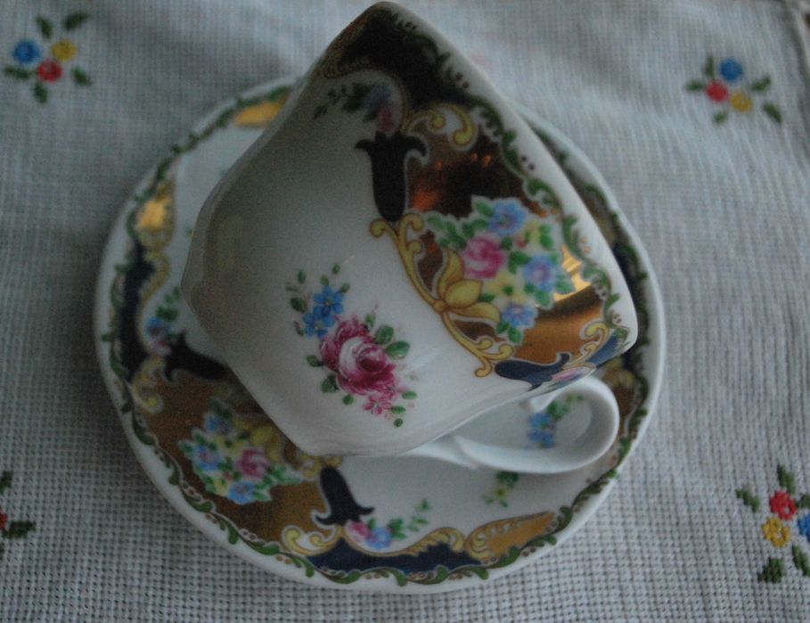 Chávena e Pires Porcelana Limoges Vizavi Itália