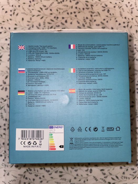 Candeeiro de Mesa LED novo
